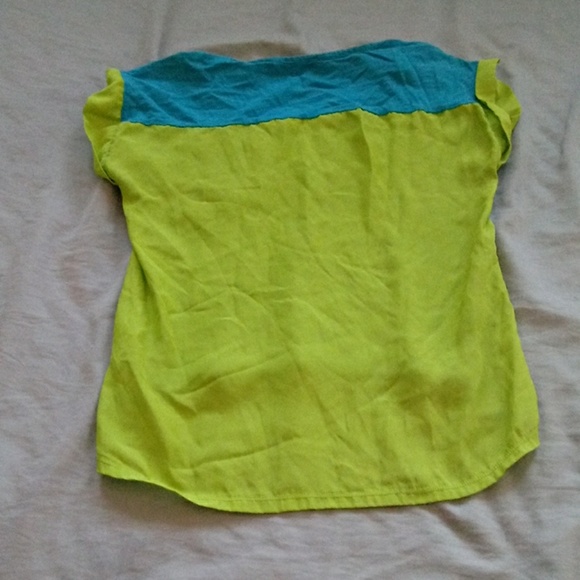 Bongo size large teal and yellow top - Picture 4 of 4